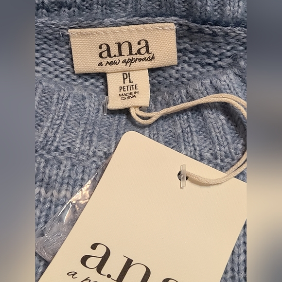 NWT a.n.a size PL blue sweater - Picture 9 of 9